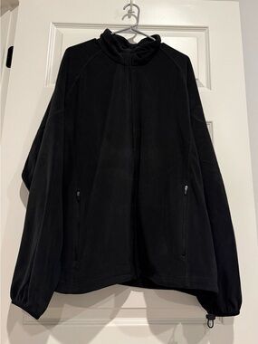 North End Classic Black Full-Zip Fleece Jacket